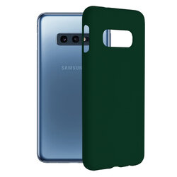 Husa Samsung Galaxy S10e Techsuit Soft Edge Silicone, verde inchis