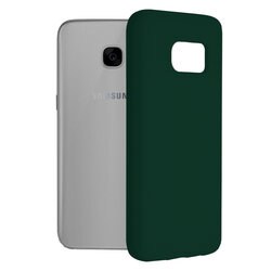 Husa Samsung Galaxy S7 Techsuit Soft Edge Silicone, verde inchis