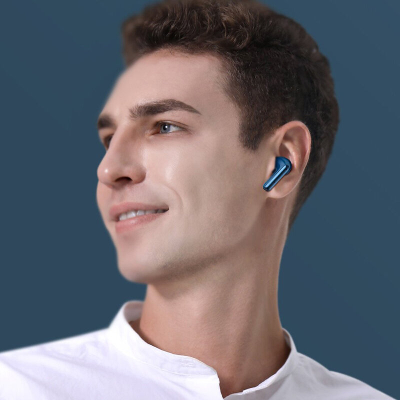 Casti wireless in-ear Baseus, TWS earbuds, noise cancellation, albastru, NGS1P-03
