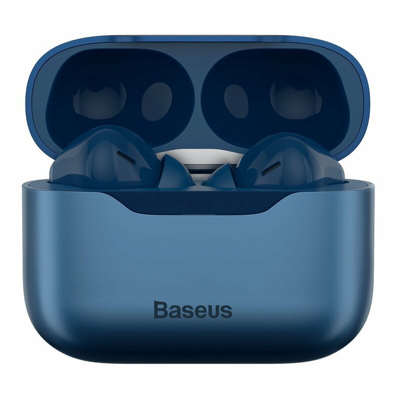 Casti wireless in-ear Baseus, TWS earbuds, noise cancellation, albastru, NGS1P-03