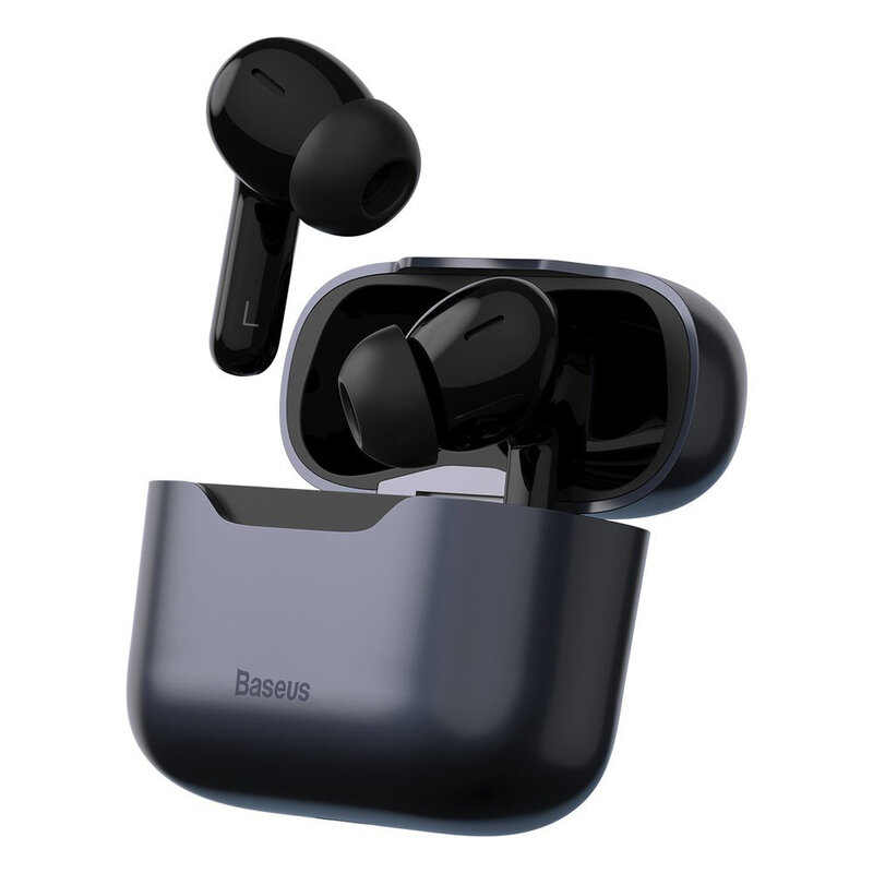 Casti wireless in-ear Baseus, TWS earbuds, noise cancellation, gri, NGS1P-0A