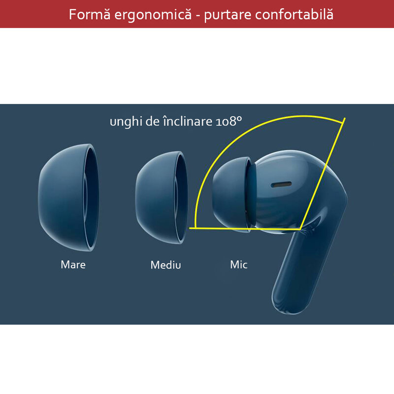 Casti wireless in-ear Baseus, TWS earbuds, noise cancellation, gri, NGS1P-0A