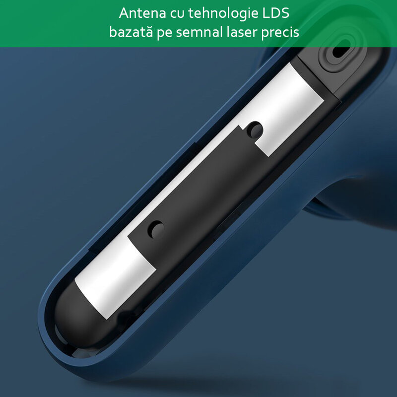 Casti wireless in-ear Baseus, TWS earbuds, noise cancellation, gri, NGS1P-0A