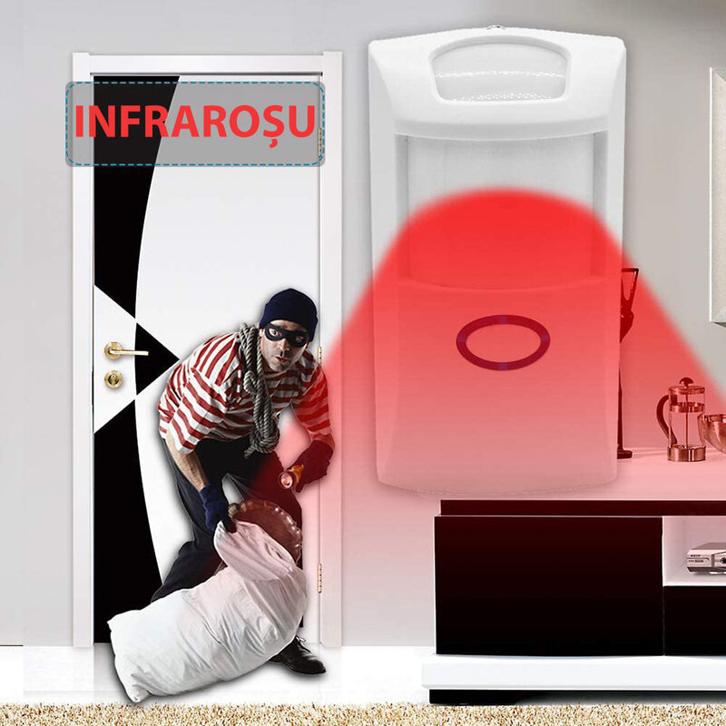 Senzor de miscare wireless Sonoff PIR2, Wi-Fi, 12m, 110 grade, alb