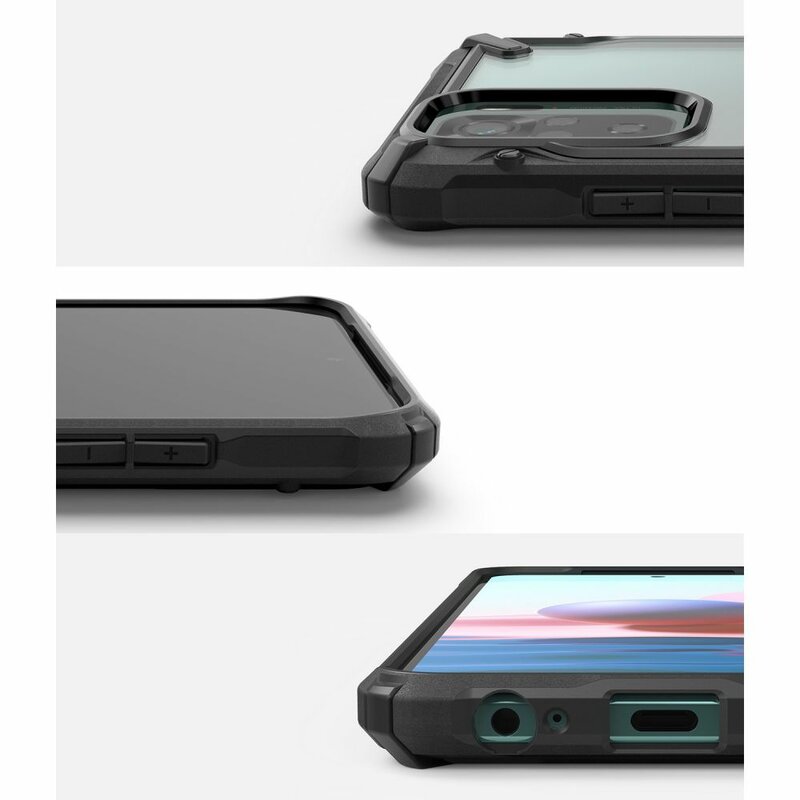 Husa Xiaomi Redmi Note 10 4G Ringke Fusion X - Black