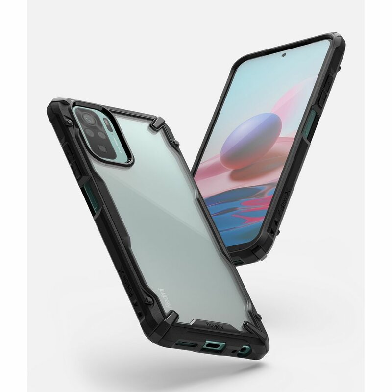 Husa Xiaomi Redmi Note 10 4G Ringke Fusion X - Black