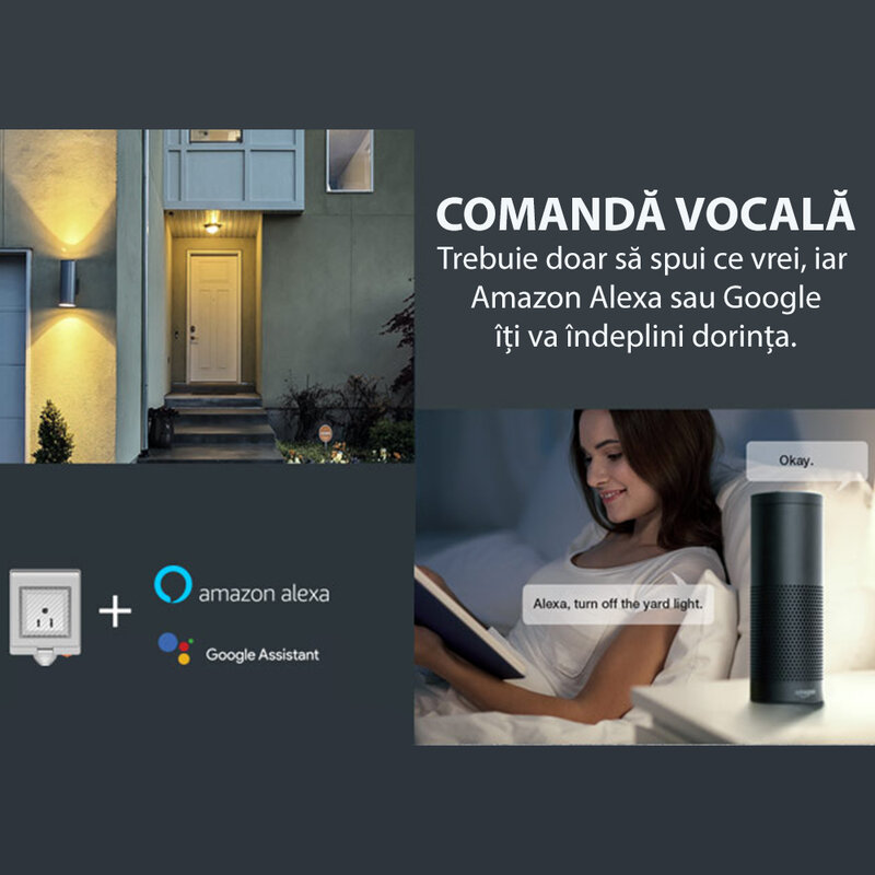 Priza inteligenta smart Wi-Fi Sonoff S55, wireless, waterproof, 16A, alb