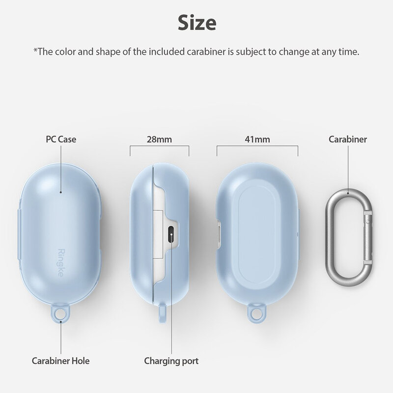 Husa Galaxy Buds/ Buds+ Ringke Case, holder de prindere, albastru deschis