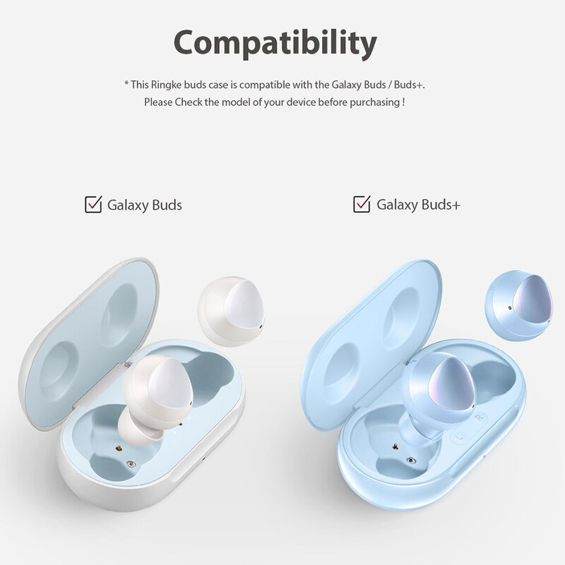 Husa Galaxy Buds/ Buds+ Ringke Case, holder de prindere, roz