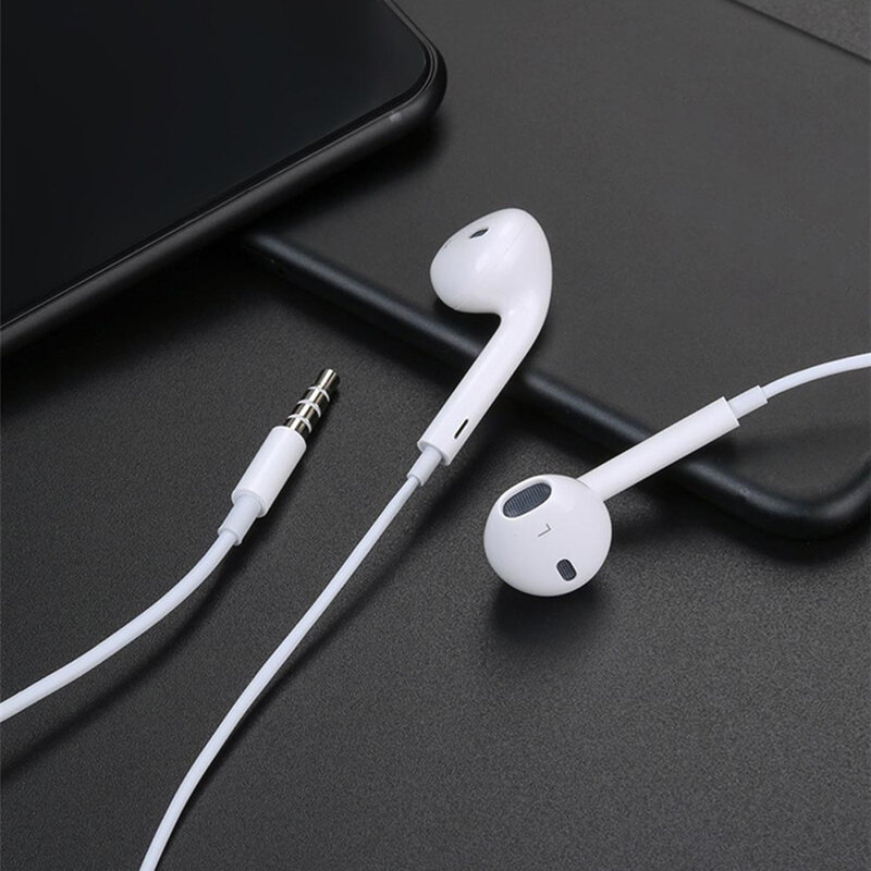 Casti cu fir in-ear Yesido YH09, stereo, microfon, Jack 3.5mm, 1.2m, alb