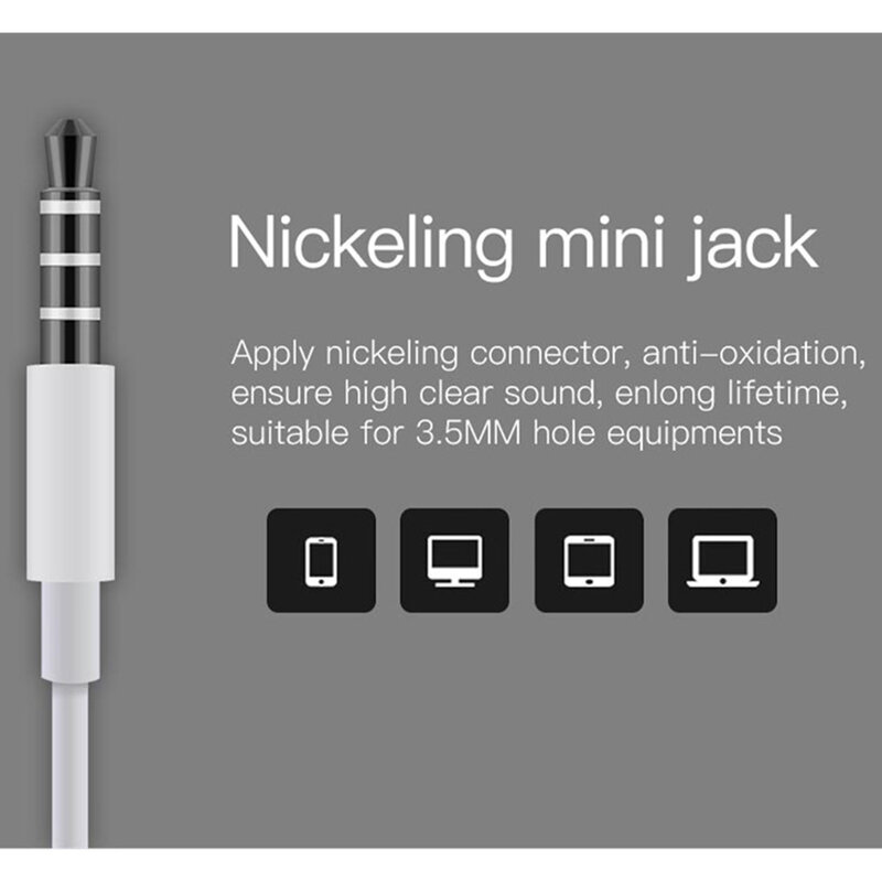 Casti cu fir in-ear Yesido YH09, stereo, microfon, Jack 3.5mm, 1.2m, alb