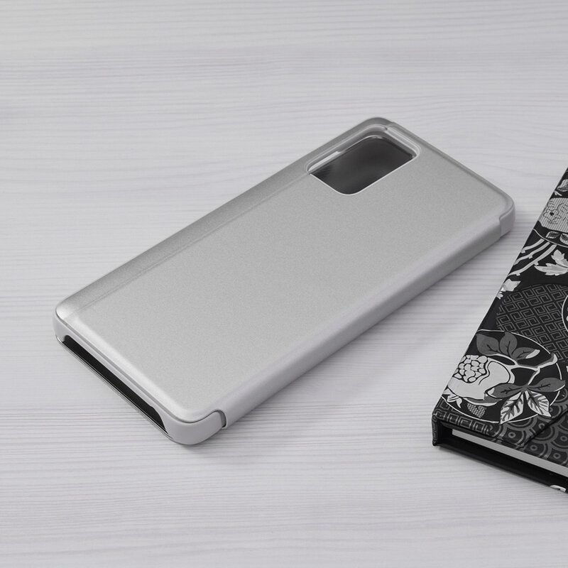 Husa Samsung Galaxy A72 5G Flip Standing Cover - Argintiu