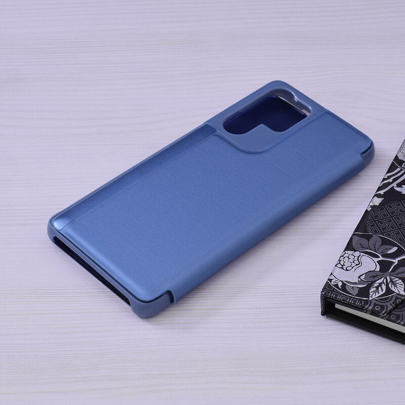 Husa Samsung Galaxy S21 Ultra 5G Flip Standing Cover - Albastru