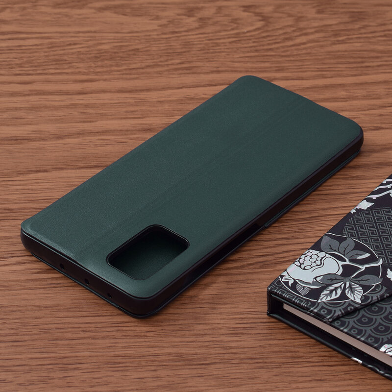 Husa Samsung Galaxy A51 4G Eco Leather View Flip Tip Carte - Verde