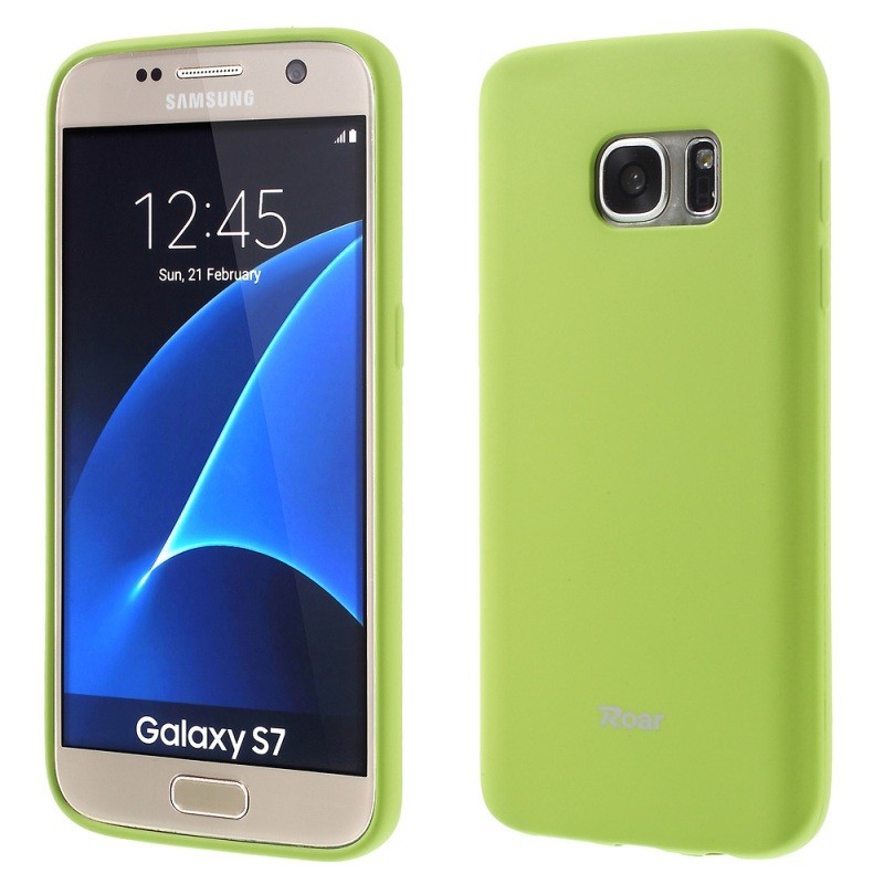 Husa Samsung Galaxy S7 G930 Roar Colorful Jelly Case Lime Mat
