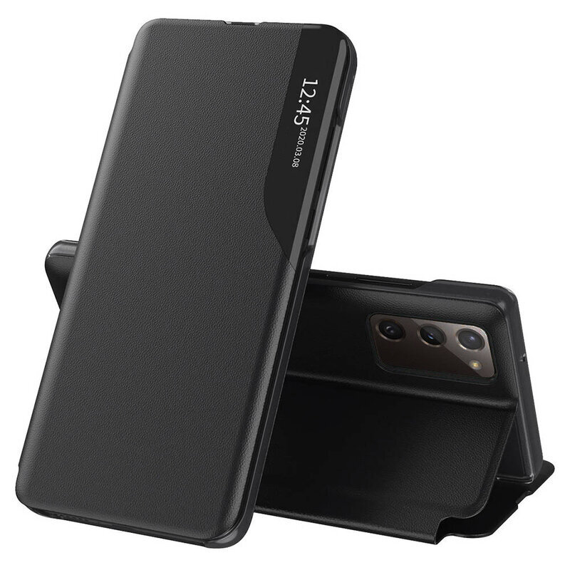 Husa Samsung Galaxy S20 FE Eco Leather View Flip Tip Carte - Negru
