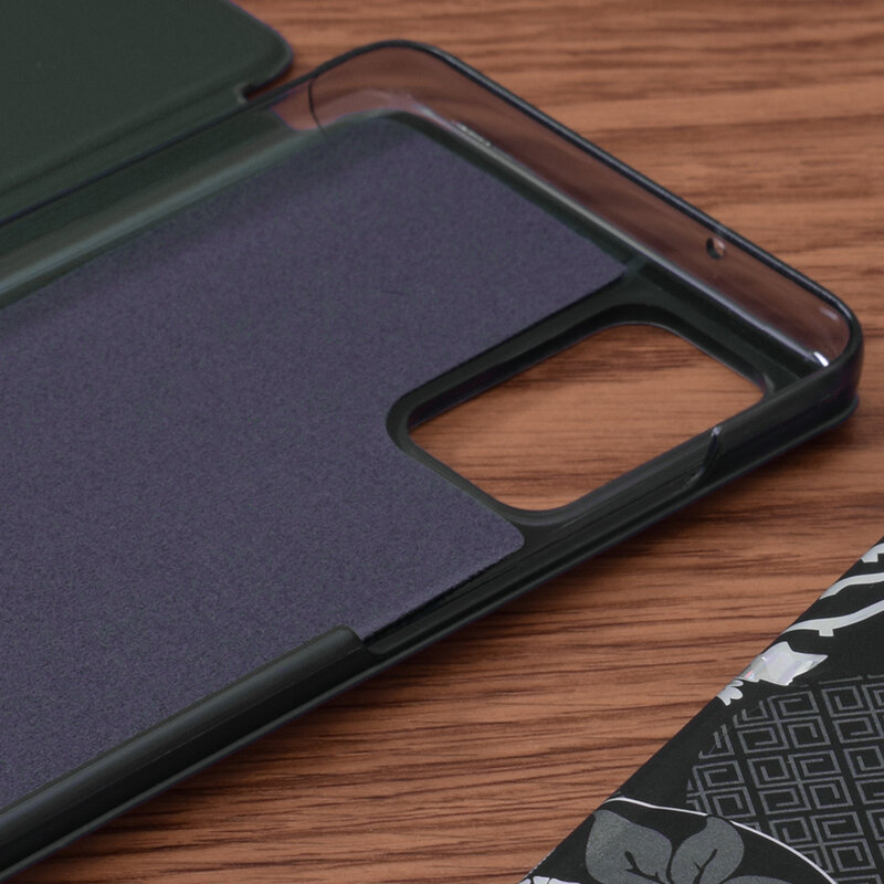 Husa Samsung Galaxy S20 Plus Eco Leather View Flip Tip Carte - Verde