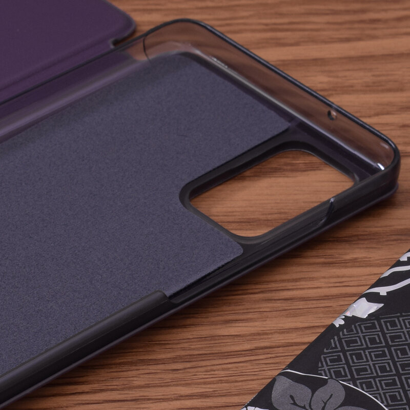 Husa Samsung Galaxy S20 Plus Eco Leather View Flip Tip Carte - Mov