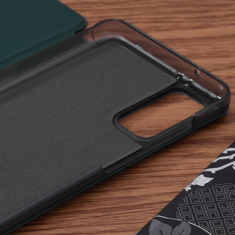 Husa Samsung Galaxy S20 Eco Leather View Flip Tip Carte - Verde