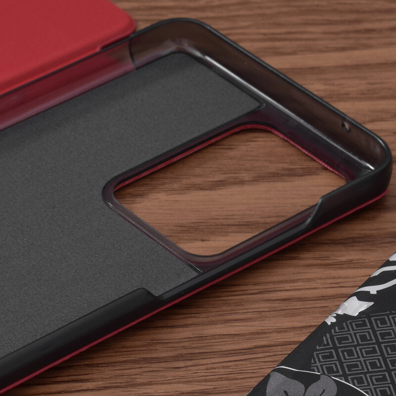 Husa Samsung Galaxy S20 Ultra Eco Leather View Flip Tip Carte - Rosu