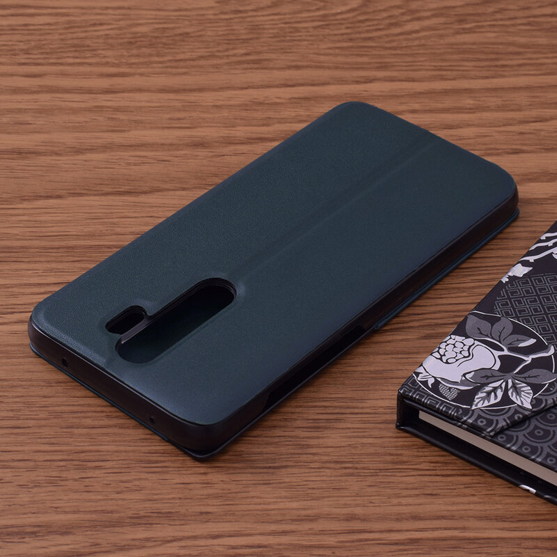 Husa Xiaomi Redmi Note 8 Pro Eco Leather View Flip Tip Carte - Albastru
