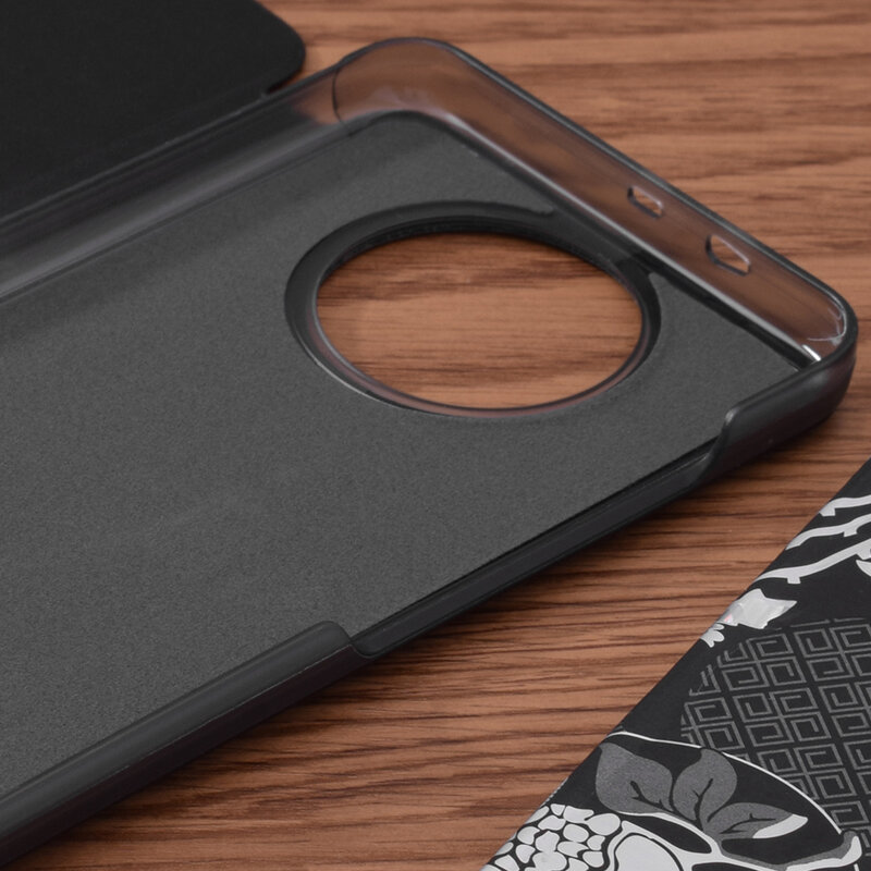 Husa Xiaomi Redmi Note 9T 5G Eco Leather View Flip Tip Carte - Negru