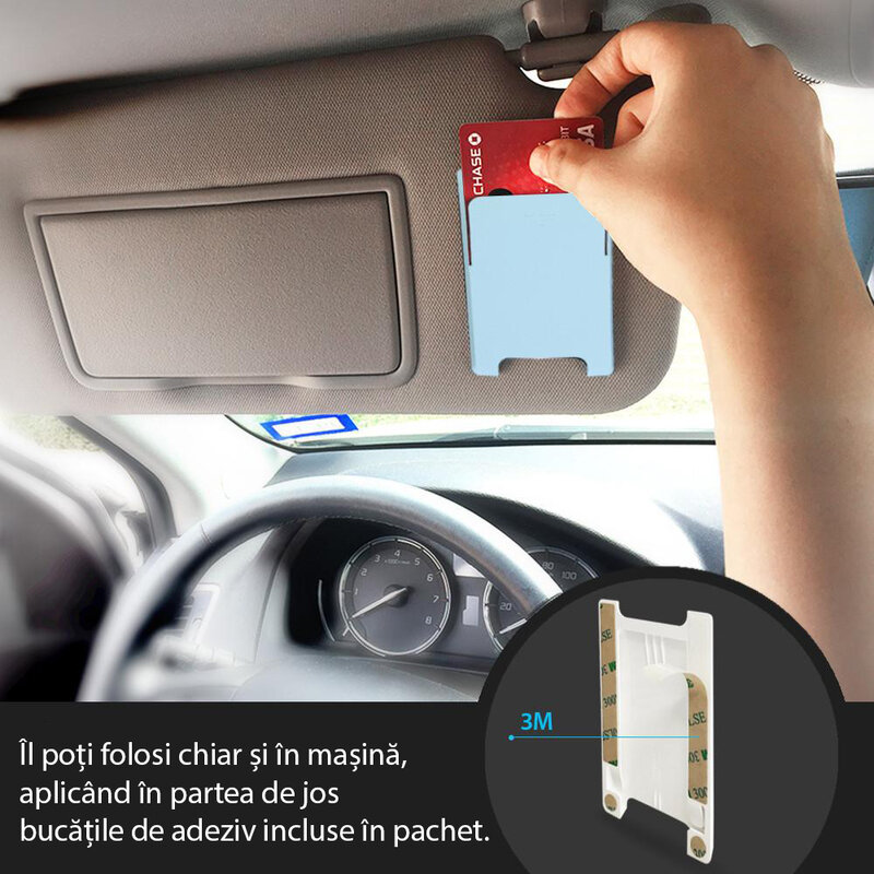 Suport carduri telefon Ringke, universal, cu adeziv 3M, negru