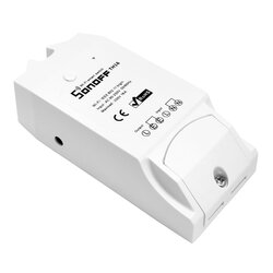 Releu wireless Sonoff TH16 Wi-Fi pentru senzori de temperatura si umiditate, alb