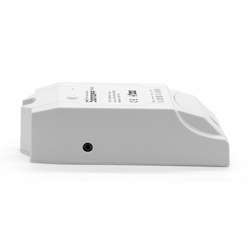 Releu wireless Sonoff TH16 Wi-Fi pentru senzori de temperatura si umiditate, alb