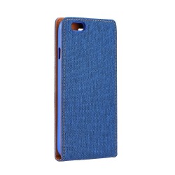 Husa Canvas Vertical iPhone 6, 6s - Albastru