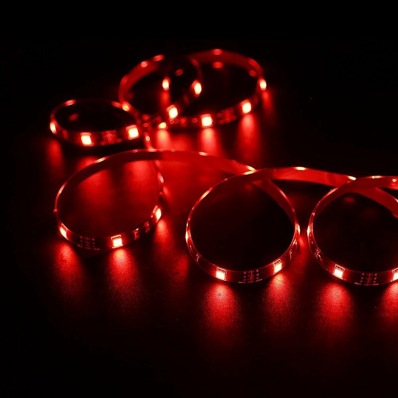 Kit banda LED RGB smart Sonoff cu telecomanda, amplificator, 5m