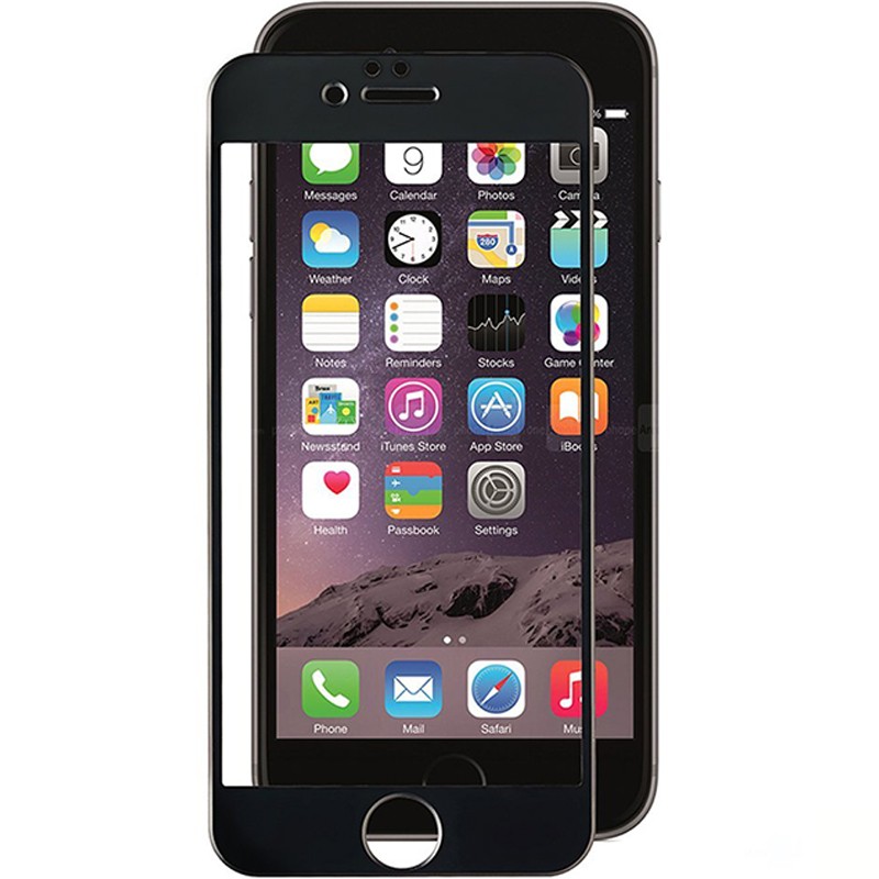 Folie Protectie iPhone 7 FullCover Fiber - Negru
