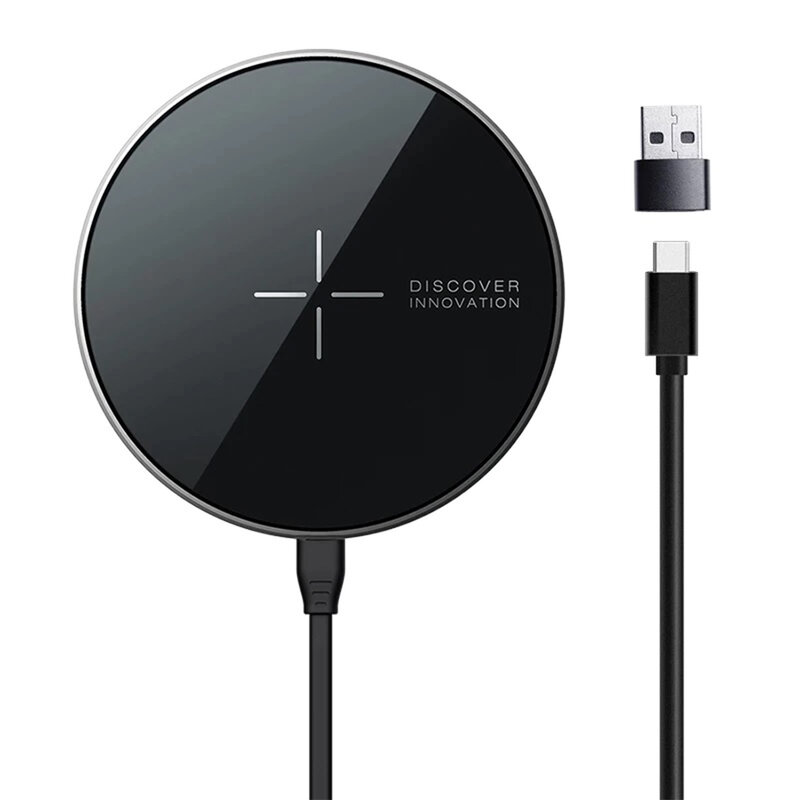 Incarcator wireless iPhone 12 MagSafe Nillkin, 10W, negru, NKT06