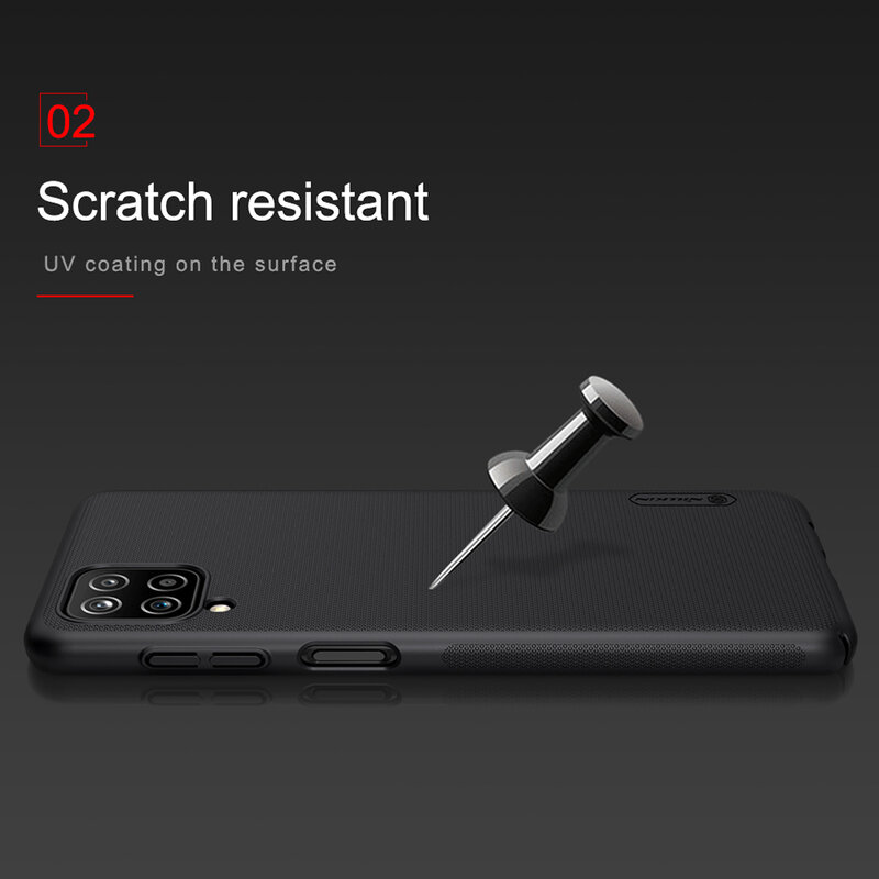 Husa Samsung Galaxy A12 Nillkin Super Frosted Shield, negru