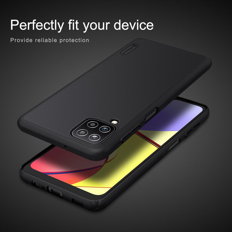 Husa Samsung Galaxy A12 Nillkin Super Frosted Shield, negru