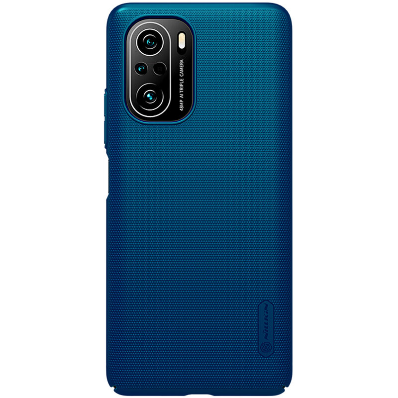 Husa Xiaomi Poco F3 Nillkin Super Frosted Shield, albastru