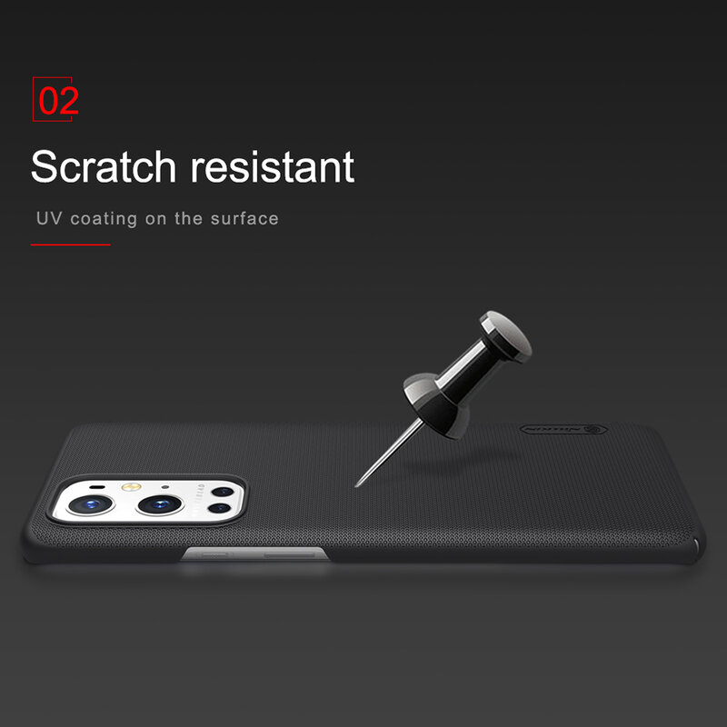 Husa OnePlus 9 Pro Nillkin Super Frosted Shield, albastru