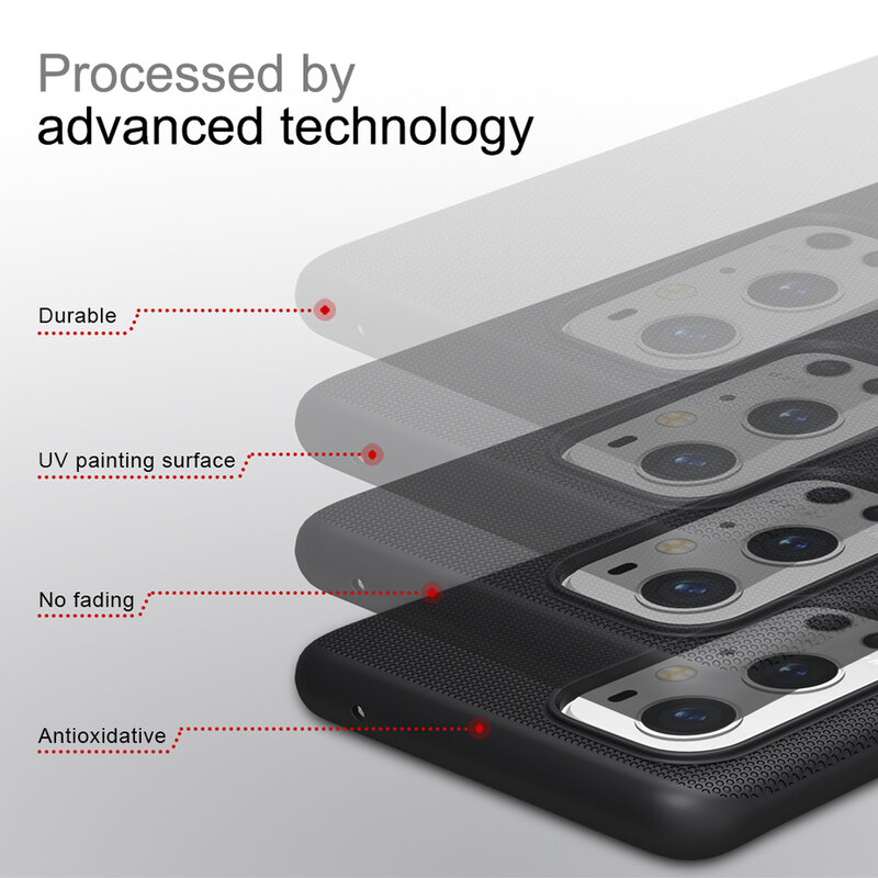 Husa OnePlus 9 Pro Nillkin Super Frosted Shield, albastru