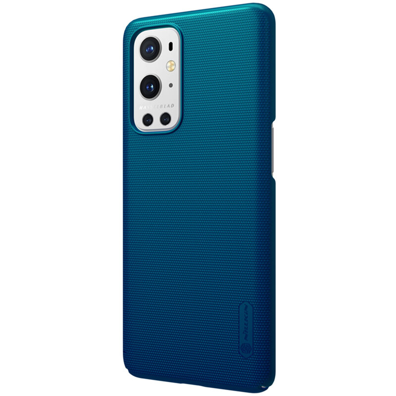 Husa OnePlus 9 Pro Nillkin Super Frosted Shield, albastru