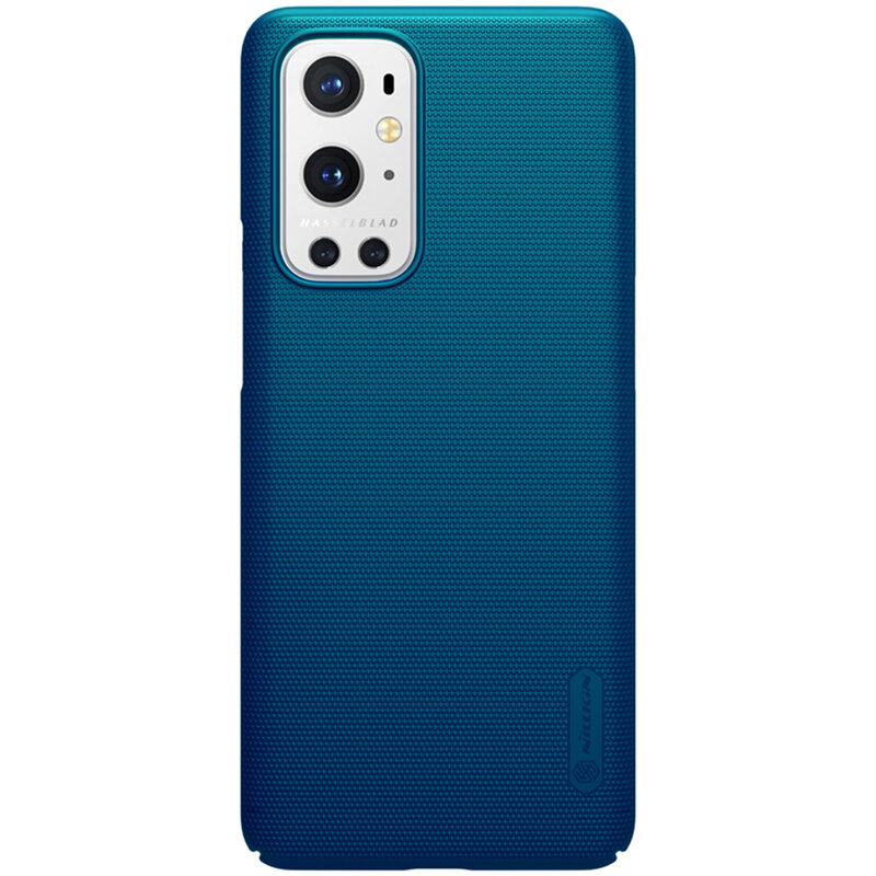 Husa OnePlus 9 Pro Nillkin Super Frosted Shield, albastru