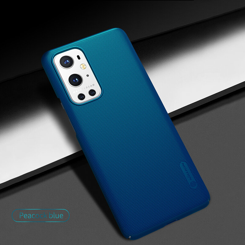 Husa OnePlus 9 Pro Nillkin Super Frosted Shield, albastru