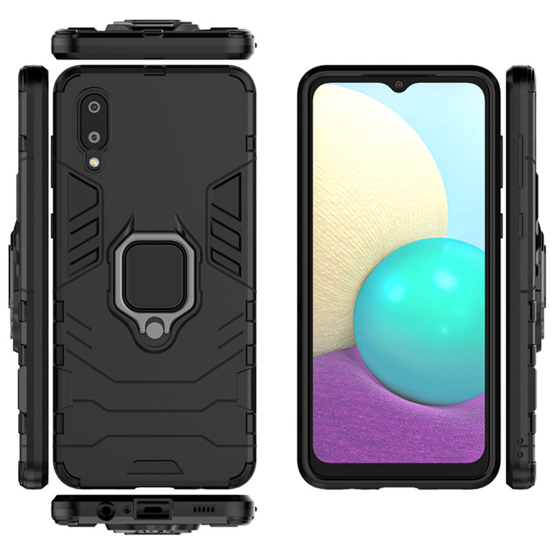Husa Samsung Galaxy M02 Techsuit Silicone Shield, negru