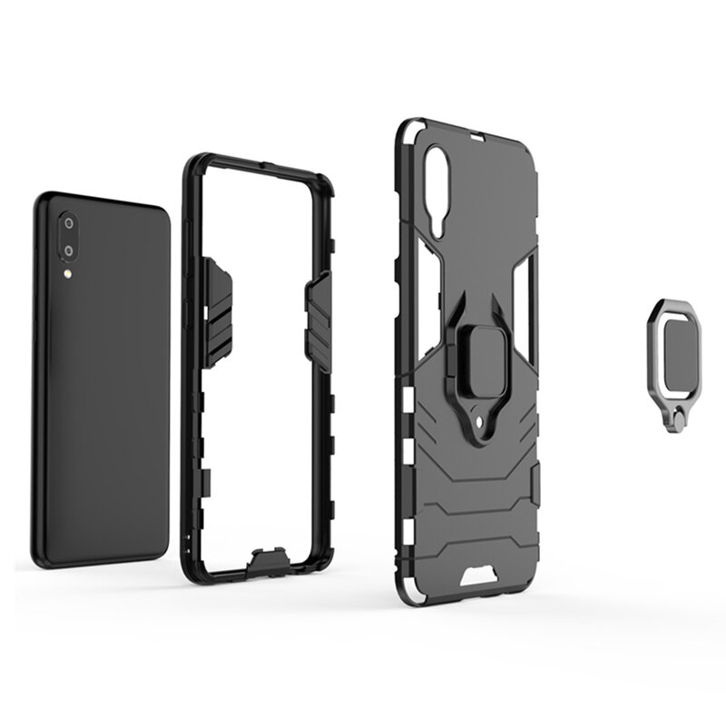 Husa Samsung Galaxy M02 Techsuit Silicone Shield, negru