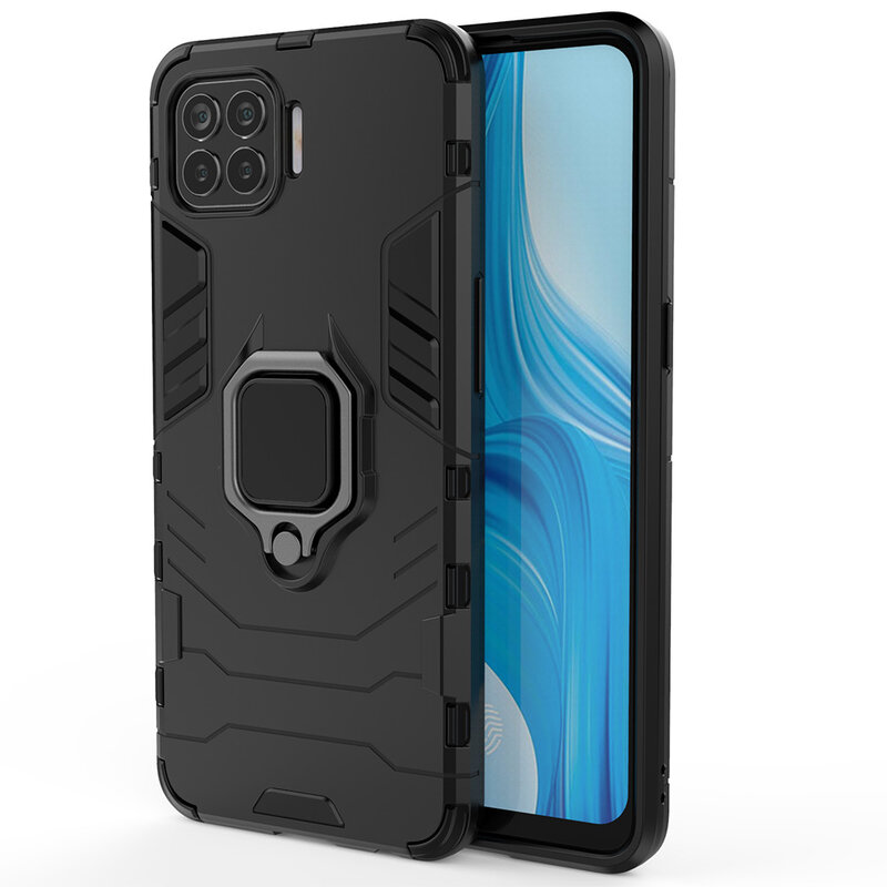 Husa Oppo Reno4 Lite Techsuit Silicone Shield, negru