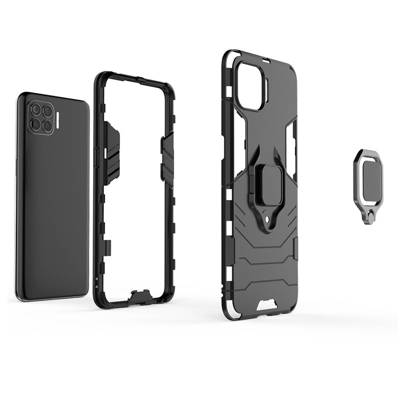 Husa Oppo Reno4 Lite Techsuit Silicone Shield, negru