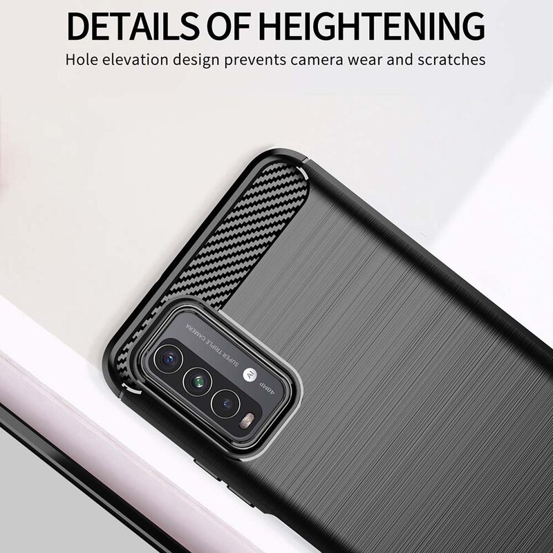 Husa Xiaomi Redmi 9T Techsuit Carbon Silicone, negru