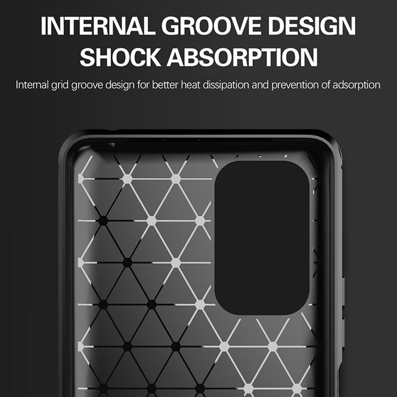 Husa Xiaomi Redmi Note 10 Pro Techsuit Carbon Silicone, negru