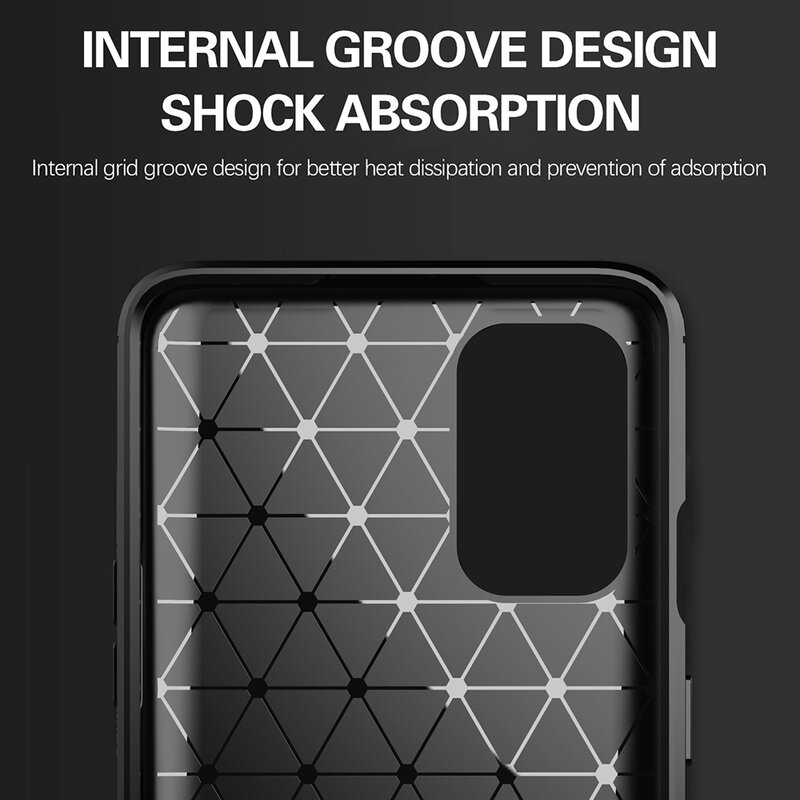 Husa OnePlus 9R Techsuit Carbon Silicone, negru