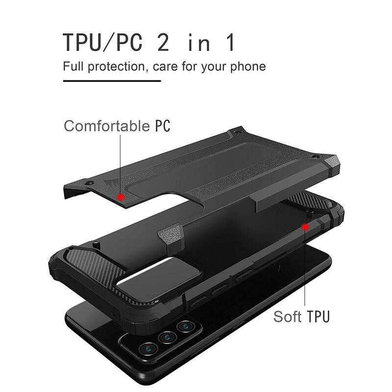 Husa Samsung Galaxy A32 4G Techsuit Hybrid Armor, negru