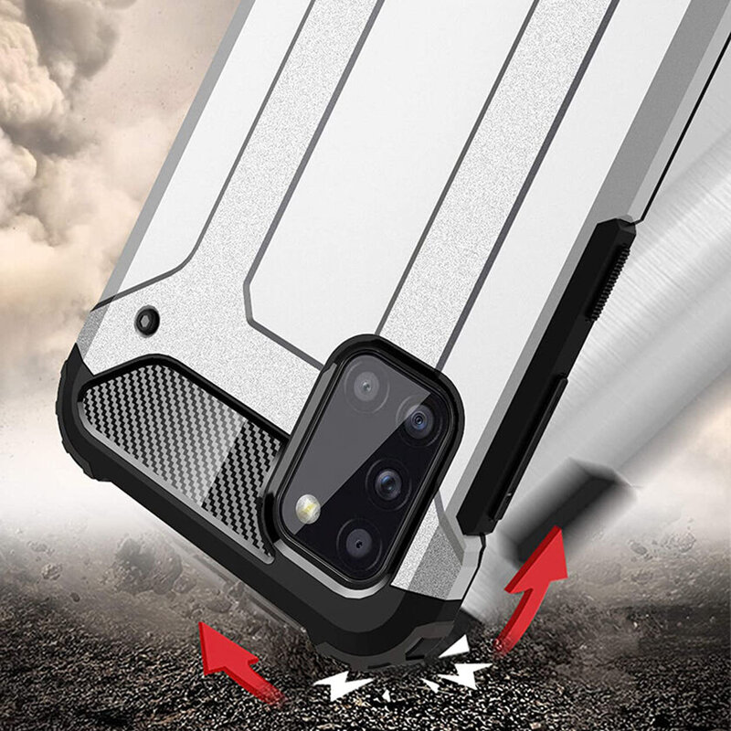 Husa Oppo Reno5 5G Techsuit Hybrid Armor, negru